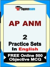 AP ANM Exam 2 Mock Test / Practice Sets Book English & FREE Online 500 Objective MCQ.