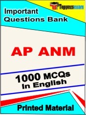 AP ANM Exam 1000 Objective MCQ / Question Bank in English Book / Printed Material.