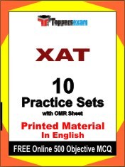 XAT Exam 10 Practice Sets Book English & FREE Online 500 Objective MCQ.