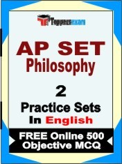 AP SET Philosophy Exam 2 Mock Test / Practice Sets Book English & FREE Online 500 Objective MCQ.