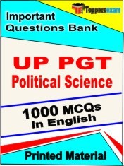 UP PGT Political Science Exam 1000 Objective MCQ / Question Bank in English Book / Printed Material.