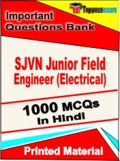 SJVN Junior Field Engineer (Electrical) Exam 1000 Objective MCQ / Question Bank in Hindi Book / Printed Material.