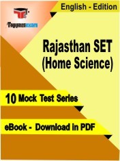eBook of Rajasthan SET (Home Science) Exam (10 Mock Test/Practice Set) in PDF Format in English