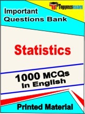 Statistics Exam 1000 Objective MCQ / Question Bank in English Book / Printed Material.