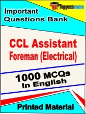 CCL Assistant Foreman (Electrical) Test  Book in English - Objective MCQ