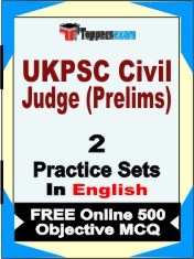 UKPSC Civil Judge Prelims Exam 2 Mock Test / Practice Sets Book English & FREE Online 500 Objective MCQ.