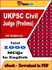 EBook of UKPSC Civil Judge Prelims Exam (Objective Questions /MCQ) PDF in English