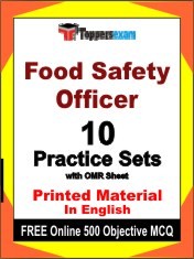 Food Safety Officer Exam 10 Practice Sets Book English & FREE Online 500 Objective MCQ.