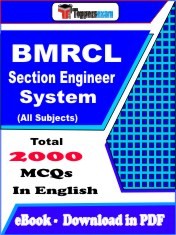 EBook of BMRCL Section Engineer Systems Exam (Objective Questions /MCQ) PDF in English