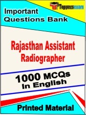 Rajasthan Assistant Radiographer Exam 1000 Objective MCQ / Question Bank in English Book / Printed Material.