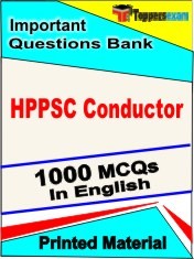 HPPSC Conductor Exam 1000 Objective MCQ / Question Bank in English Book / Printed Material.