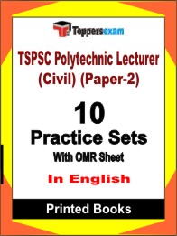 TSPSC Polytechnic Lecturer (Civil) (Paper-2) Book in English - Practice Set