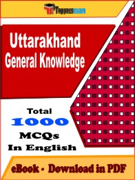 Uttarakhand General Knowledge PDF Book In English - MCQ / Objective Questions