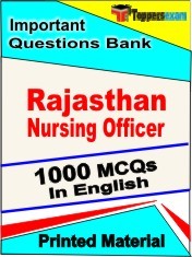 Rajasthan Nursing Officer Exam 1000 Objective MCQ / Question Bank in English Book / Printed Material.