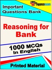 Reasoning for Bank Exam 1000 Objective MCQ / Question Bank in English Book / Printed Material.