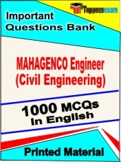 MAHAGENCO Engineer (Civil Engineering) Exam 1000 Objective MCQ / Question Bank in English Book / Printed Material.