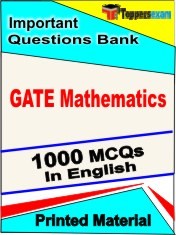 GATE Mathematics Exam 1000 Objective MCQ / Question Bank in English Book / Printed Material.
