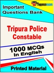 Tripura Police Constable Exam 1000 Objective MCQ / Question Bank in English Book / Printed Material.