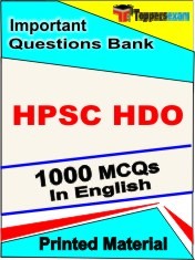 HPSC HDO Exam 1000 Objective MCQ / Question Bank in English Book / Printed Material.