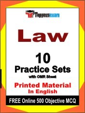 Law Exam 10 Practice Sets Book English & FREE Online 500 Objective MCQ.