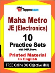 Maha Metro JE (Electronics) Exam 10 Practice Sets Book English & FREE Online 500 Objective MCQ.