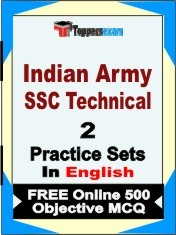 Indian Army SSC Technical Book in English - Question Paper / Practice Set