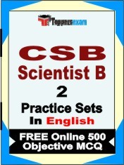 CSB Scientist B Exam 2 Mock Test / Practice Sets Book English & FREE Online 500 Objective MCQ.