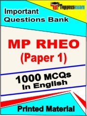 MP RHEO Paper 1 Exam 1000 Objective MCQ / Question Bank in English Book / Printed Material.