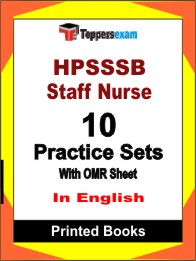 HPSSSB Staff Nurse Book in English - Practice Set