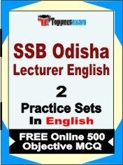 SSB Odisha Lecturer English Exam 2 Mock Test / Practice Sets Book English & FREE Online 500 Objective MCQ.