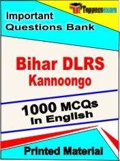 Bihar DLRS kannoongo Exam 1000 Objective MCQ / Question Bank in English Book / Printed Material.