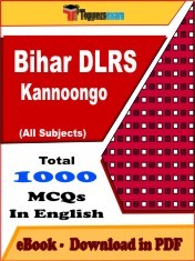 EBook of Bihar DLRS kannoongo Exam (Objective Questions /MCQ) PDF in English