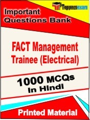 FACT Management Trainee (Electrical) Exam 1000 Objective MCQ / Question Bank in Hindi Book / Printed Material.