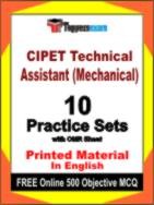 CIPET Technical Assistant Exam (Mechanical) Book in English - Practice Set