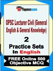 OPSC Lecturer Civil (General English & General Knowledge) Exam 2 Mock Test / Practice Sets Book English & FREE Online 500 Objective MCQ.