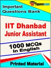IIT Dhanbad Junior Assistant Exam 1000 Objective MCQ / Question Bank in English Book / Printed Material.