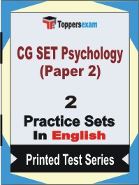 CG SET Psychology (Paper 2) Book in English - Question Paper / Practice Set