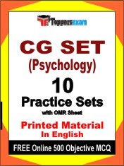 CG SET (Psychology) Exam 10 Practice Sets Book English & FREE Online 500 Objective MCQ.