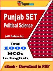 EBook of Punjab SET Political Science Exam (Objective Questions /MCQ) PDF in English