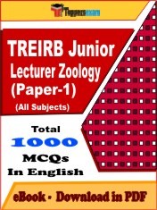 EBook of TREIRB Junior Lecturer Zoology (Paper-1) Exam (Objective Questions /MCQ) PDF in English