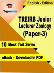 eBook of TREIRB Junior Lecturer Zoology (Paper-3) Exam (10 Mock Test/Practice Set) in PDF Format in English