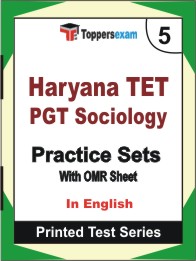 Haryana TET PGT Sociology Book in English - Mock Test / Practice Set
