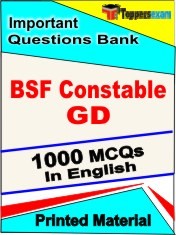 BSF Constable GD Exam 1000 Objective MCQ / Question Bank in English Book / Printed Material.