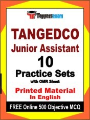 TANGEDCO Junior Assistant Exam 10 Practice Sets Book English & FREE Online 500 Objective MCQ.