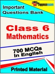 Class 6 Mathematics Exam 700 Objective MCQ / Question Bank in English Book / Printed Material.