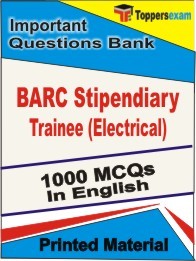 BARC Stipendiary Trainee (Electrical) Exam 1000 Objective MCQ / Question Bank in English Book / Printed Material.