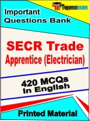 SECR Trade Apprentice Exam (Electrician) Exam 420 Objective MCQ / Question Bank in English Book / Printed Material.