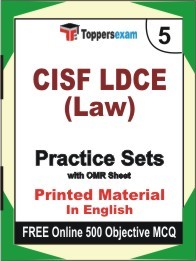 CISF LDCE (Law) Exam Practice Set Book in English