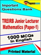TREIRB Junior Lecturer Mathematics (Paper-1) Exam 1000 Objective MCQ / Question Bank in English Book / Printed Material.