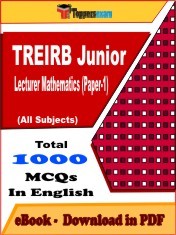 EBook of TREIRB Junior Lecturer Mathematics (Paper-1) Exam (Objective Questions /MCQ) PDF in English
